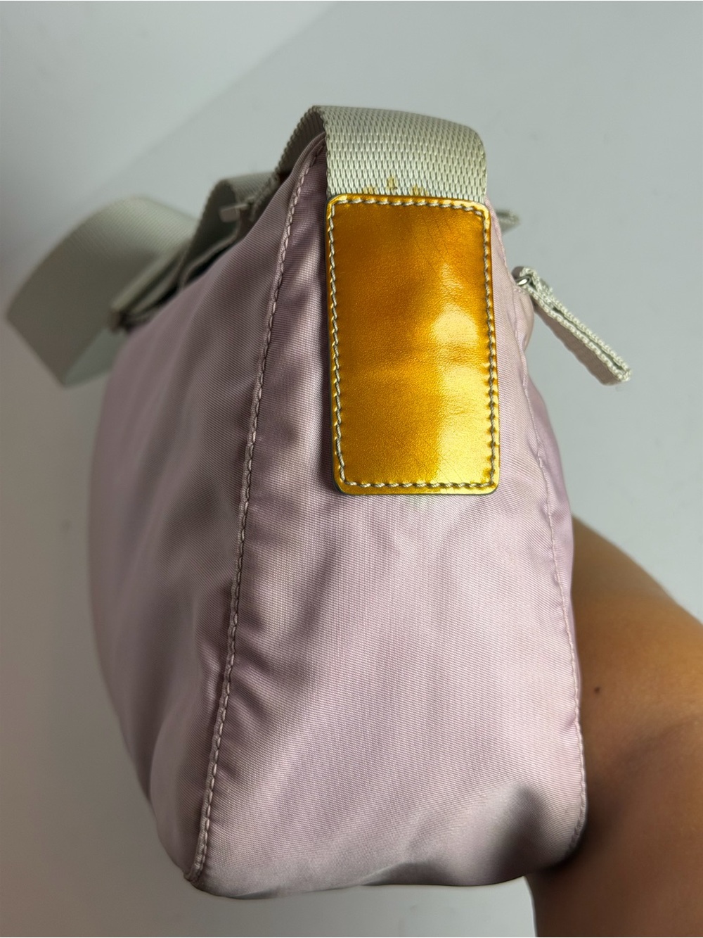Prada Tessuto Soft Pink Hue Nylon Shoulder Crossbody Bag - Picture 11 of 16